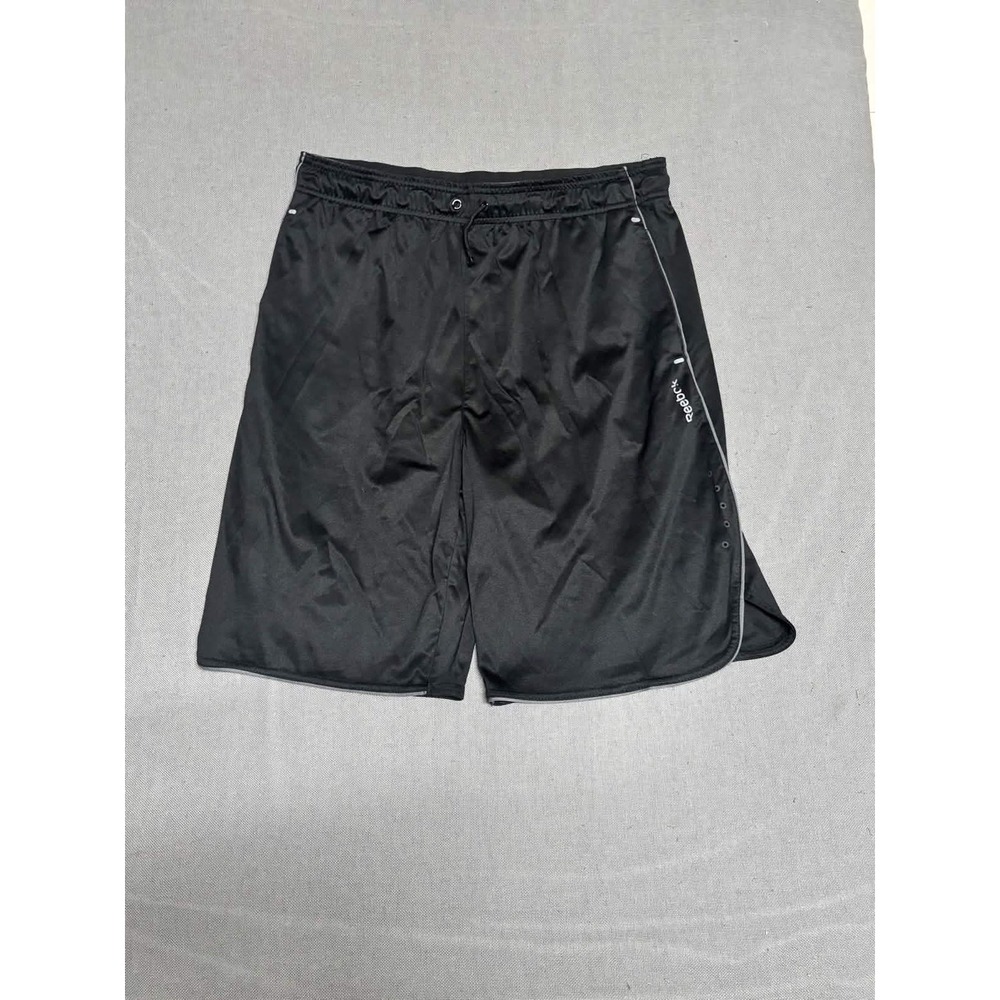 Reebok Mens Athletic Shorts Black Mesh Basketball Gym Shorts Size M RN117927